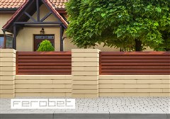 FEROBET Plotová tvárnice průběžná LINUS - 60*30*10cm - Standard Smetanová